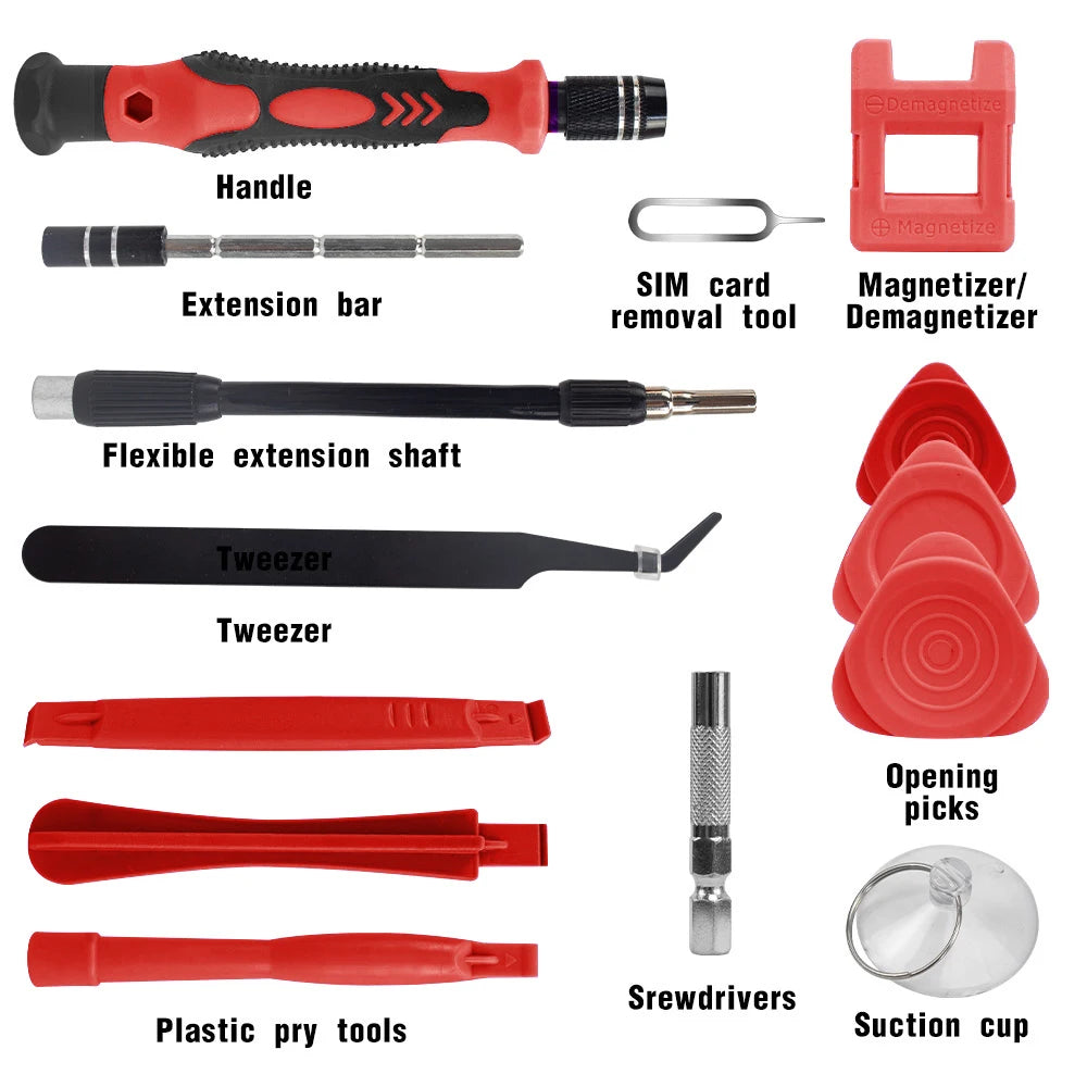 115 in 1 Precision Screwdriver Set Multifunctional Magnetic Repair Tools Kit for Computer Laptop Phone Macbook Household Repairs